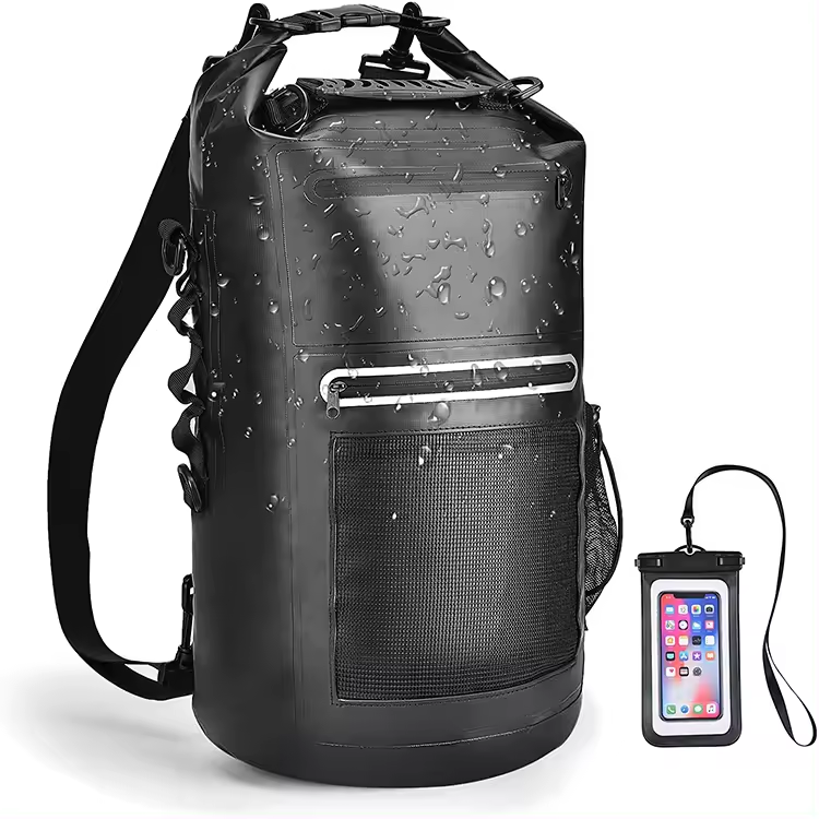 Function Roll Top Dry Bags Dry Bag 20L With Phone Holder For Boating Kayaking Surfing