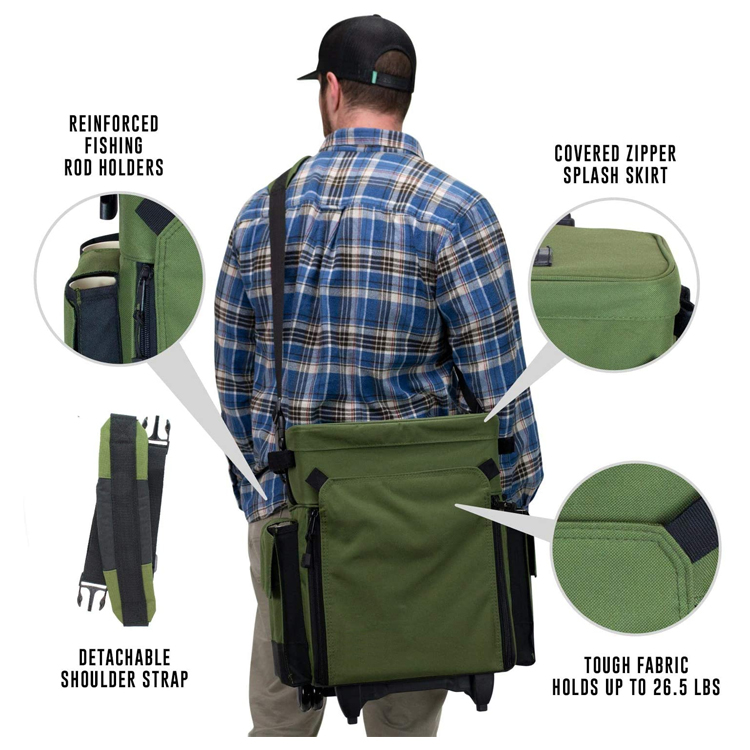 Wholesale Rolling Fishing Tackle Box Waterproof Fishing Tackle Bag