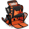 Outdoor Storage Fishing Backpack Waterproof Fishing Bag with 4 Trays Tackle Boxes