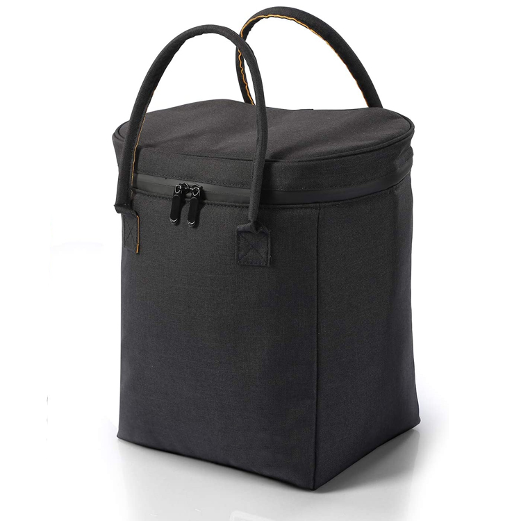 Fashion Custom Logo Insulated Cooler Bag Reusable Collapsible Grocery Bag For Outdoor Picnic