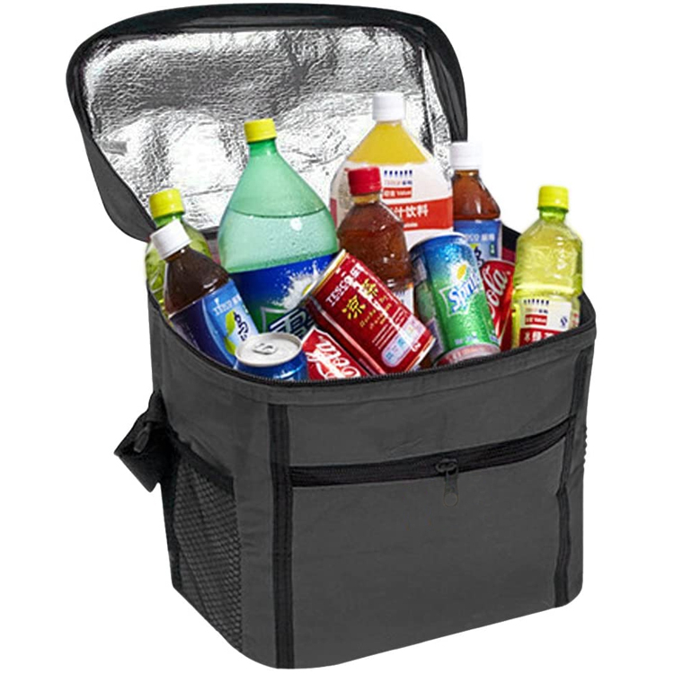 Trendy Thermos Picnic Cooler Tote Insulated Aluminium Wine Thermal Keep Food Warm Or Cold Aluminum/polyester,Aluminum Foil