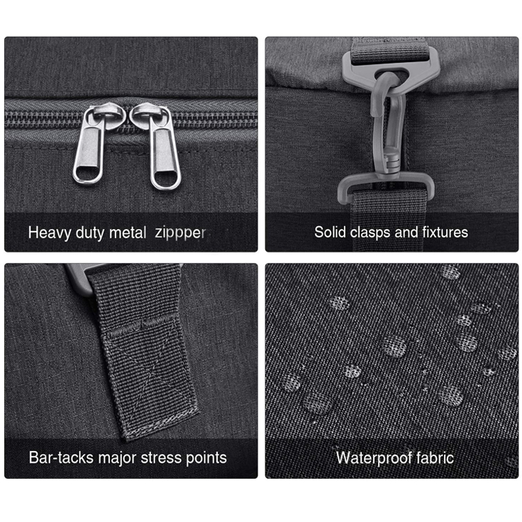 Recycled Rpet Polyester Luxury Custom Logo Waterproof Fitness Sport Yoga Travel Duffel Gym Bag Woman Mens