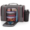 Waterproof Unisex Meal Prep Bag Fitness Insulated Thermal Cooler Bag With 6 Food Portion Control Containers Meal Cooler Bag