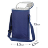 Custom 2 Bottles Christmas Insulated Carrier Tote Canvas Travel Padded Sublimation Portable Ice Wine Cooler Bag