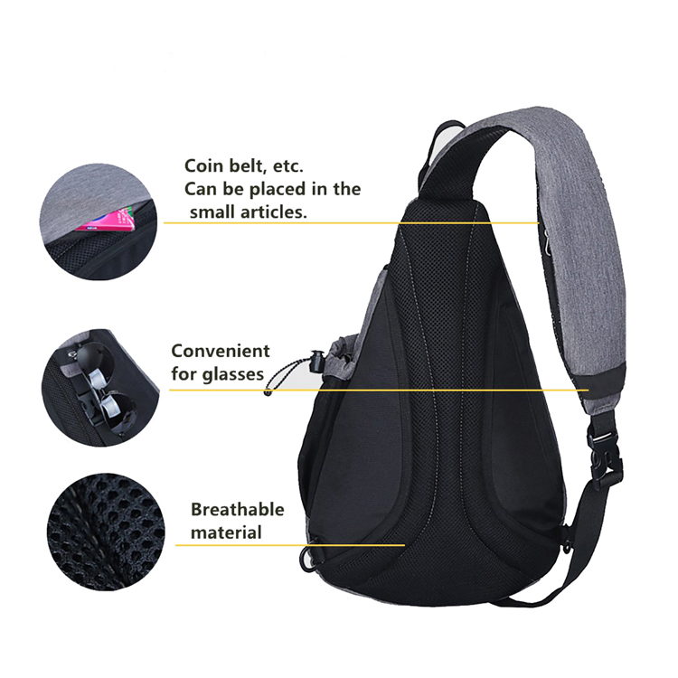 Fashion Chest Backpack Rucksack Cross Body Bags Sling Bag Sport for Camping
