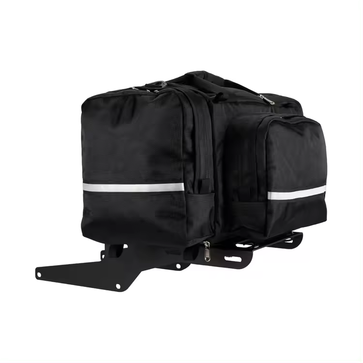 Water-Resistant and Tear-Resistant Motorcycle Tail Bag with Adjustable Strap