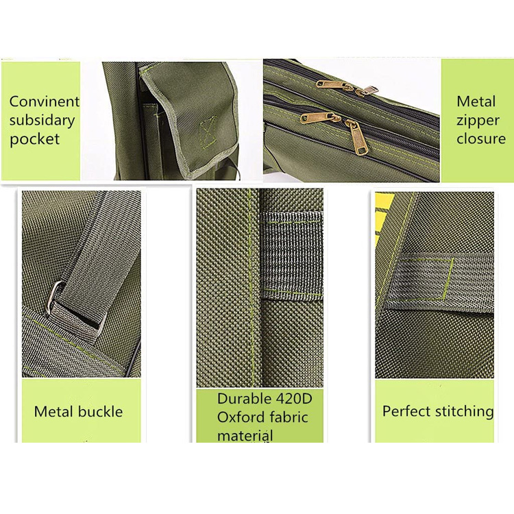 Custom Fishing Rod Bag Waterproof Pvc Fabric Fishing Tool Gear Rod Bags For Outdoor