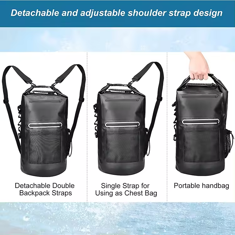 Function Roll Top Dry Bags Dry Bag 20L With Phone Holder For Boating Kayaking Surfing
