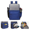 2 In 1 Double Decker Lunch Cooler Bag Picnic Food Ice Insulated Polyester Cooler Backpack