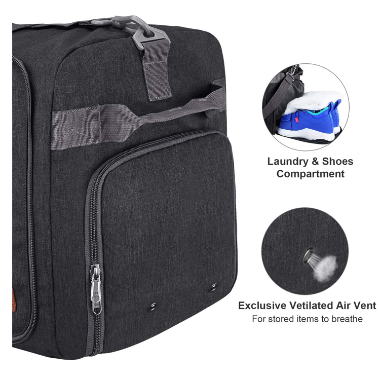 Recycled Rpet Polyester Luxury Custom Logo Waterproof Fitness Sport Yoga Travel Duffel Gym Bag Woman Mens