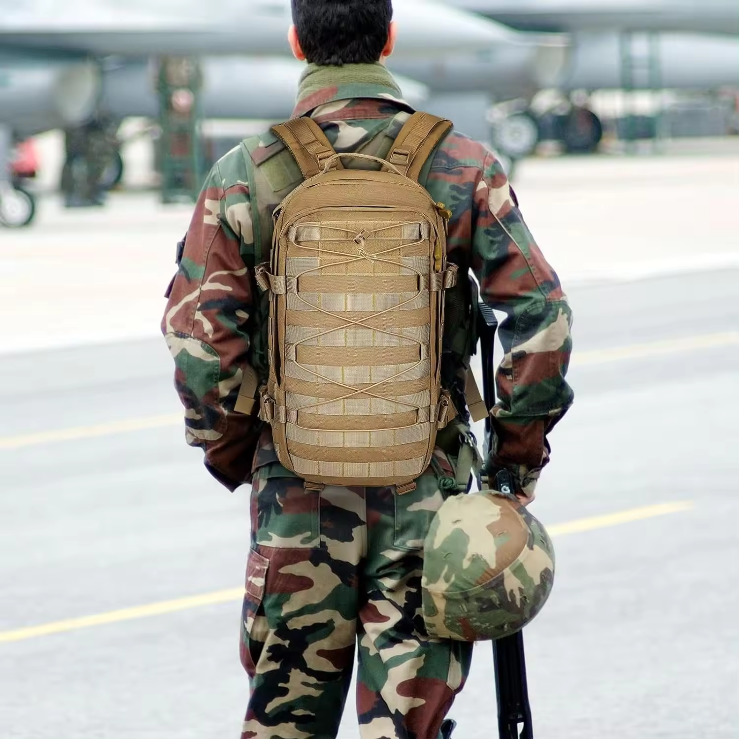 New Product Hunting Backpack Tactical 25L Rucksack Khaki Hiking Daypack