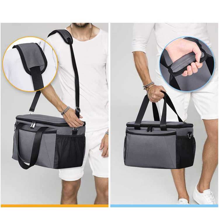 Small Waterproof Lunch Bag For Kids Adult Custom Logo Insulated Thermal Lunch Box Soft Cooler Bag With Shoulder Strap