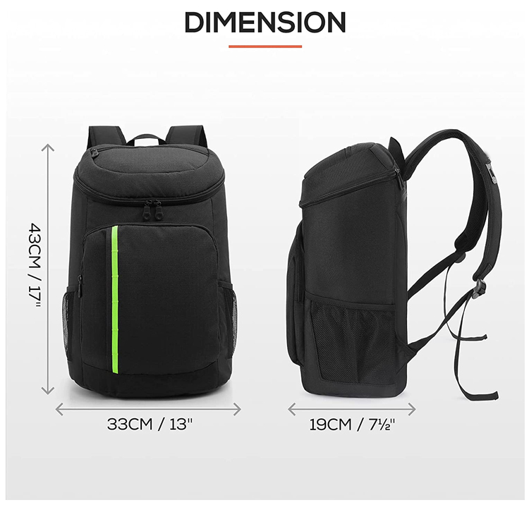 Hot Selling Leakproof PEVA Lining Insulated Picnic Cooler Backpack