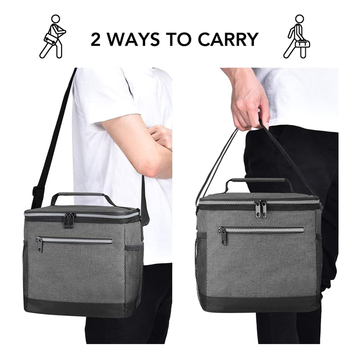 Custom Waterproof Outdoor Camping Hiking Thermal Travel Picnic Delivery Lunch Insulated Cooler Bags