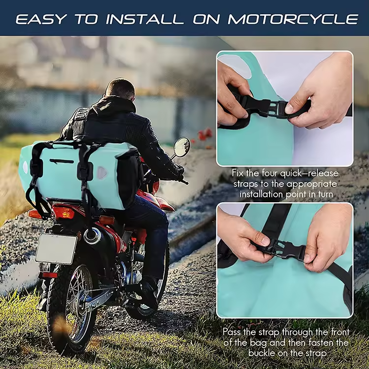 Factory Supplier Motorcycle Waterproof Travel Dry Bag Floating Backpack For Outdoor Water Sports