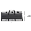 Customized Size Black Rubber Mesh Fishing Lure Bag with Handle