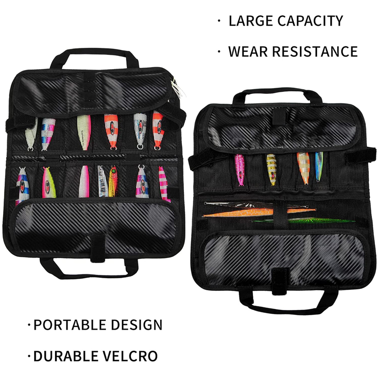 Hot Sell PVC Mesh Fishing Lure Bag Fish Tackle Trolling Lures Fishing Lure Bags