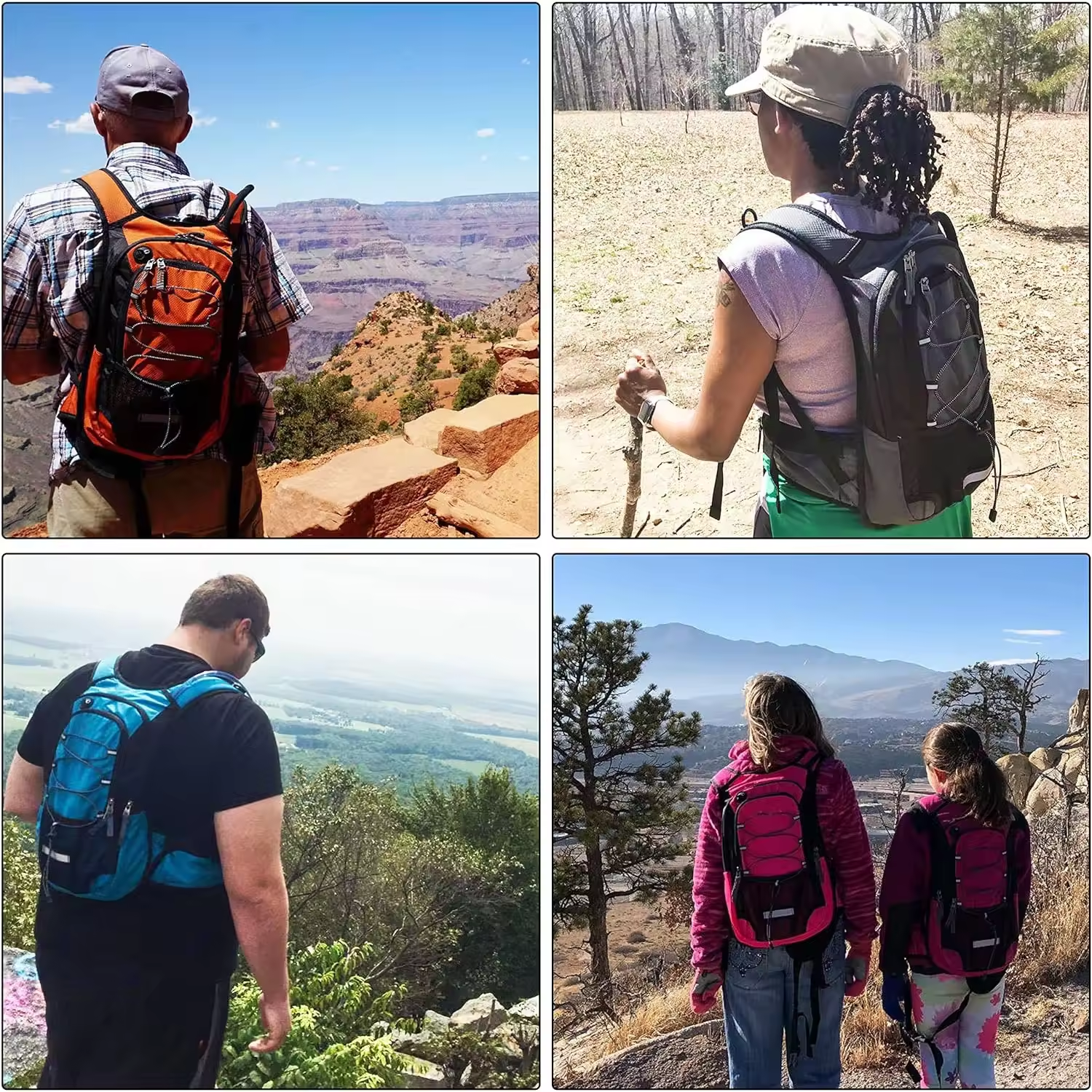 Stylish Hydration Hiking Water Backpack Hydration Pack Backpack with 2L Bladder