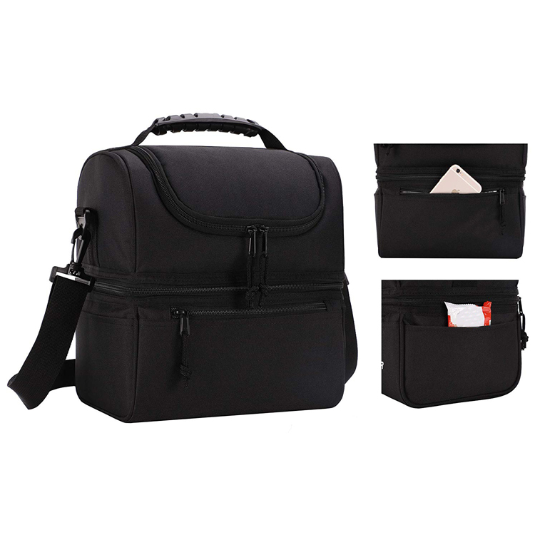 Luxurious Double Cooler Compartment Fitness Picnic Bag