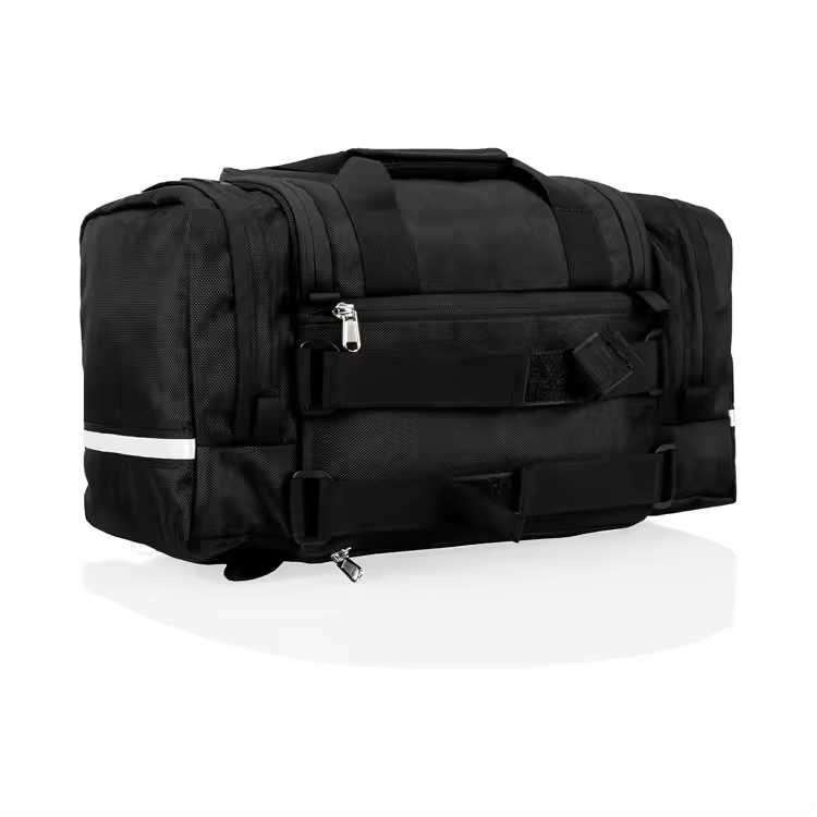 Water-Resistant and Tear-Resistant Motorcycle Tail Bag with Adjustable Strap