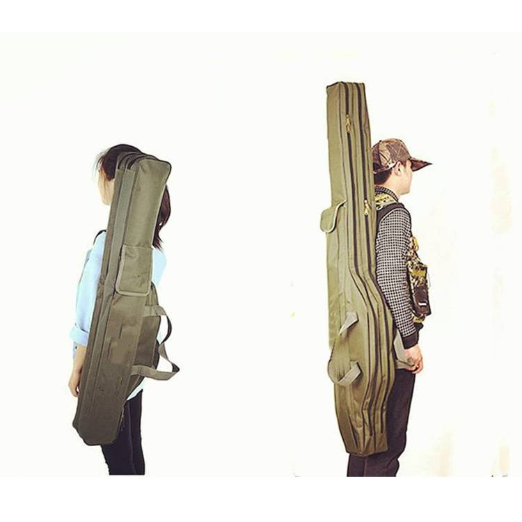 Custom Fishing Rod Bag Waterproof Pvc Fabric Fishing Tool Gear Rod Bags For Outdoor