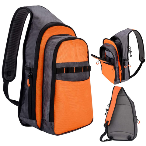 Customize Bag Fishing Tackle Bags With Rod Holder Waterproof Sling Fishing Bags