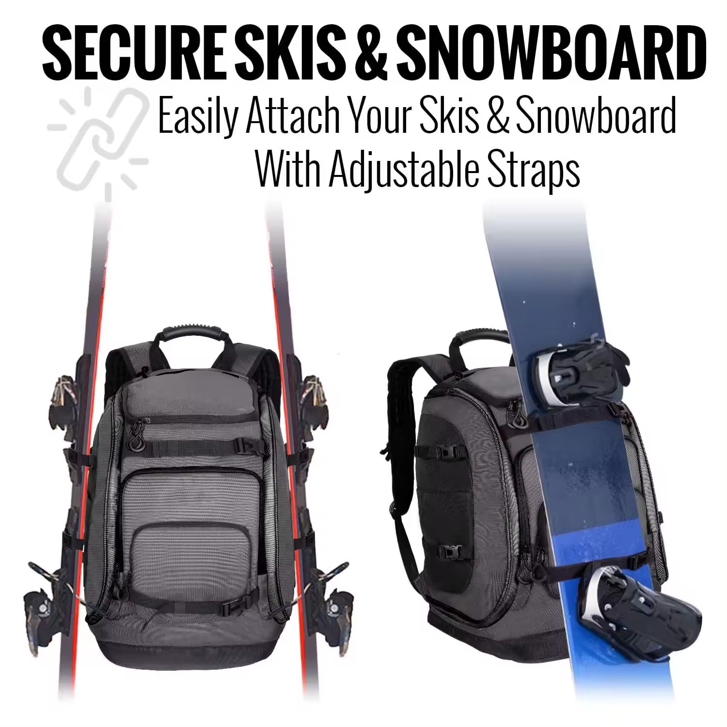 New Fashion Boot Bags Custom Logo 65L Waterproof Skiing Snowboarding Travel Luggage Backpack
