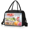 Outdoor Good Quality Food Delivery Insulated Picnic Bag Printed Thermal Cooler Tote Lunch Bag With Zipper