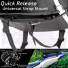 Water-Resistant and Tear-Resistant Motorcycle Tail Bag with Adjustable Strap