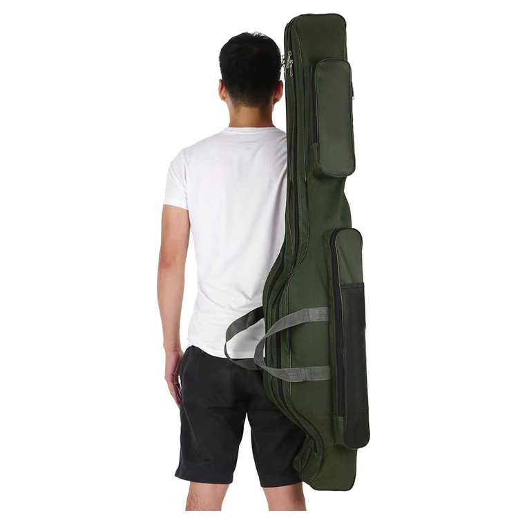 Folding Waterproof Fishing Rod Bag Fishing Tackle Bag Fishing Reel Bag