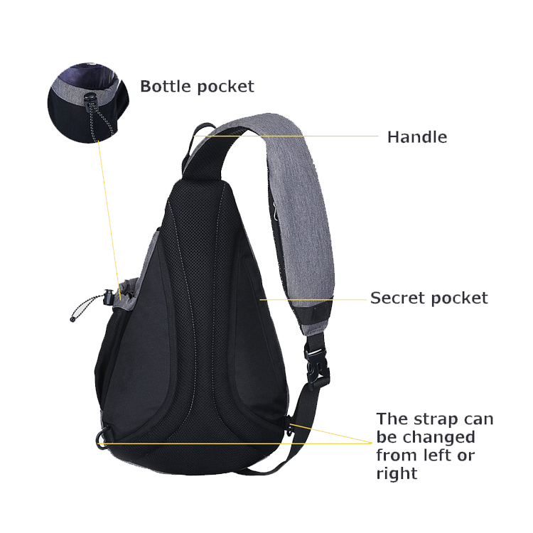 Fashion Chest Backpack Rucksack Cross Body Bags Sling Bag Sport for Camping