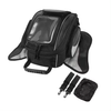 Multi-Functional Large Capacity Black 1680D Oxford Waterproof Motorcycle Tank Bag Moto Saddle Bag with Strap