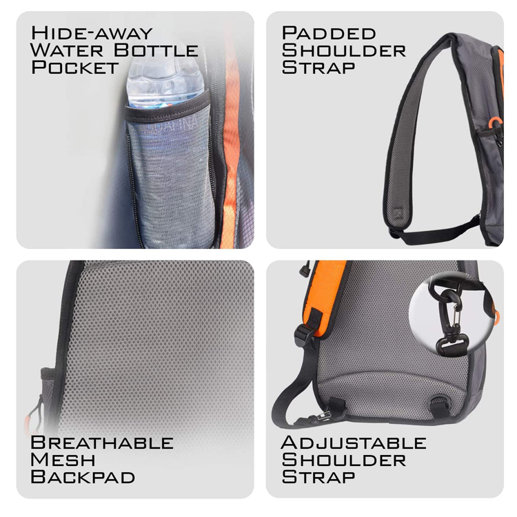 Customize Bag Fishing Tackle Bags With Rod Holder Waterproof Sling Fishing Bags