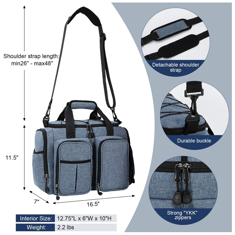 Large Insulated Lunch Bag For Men Women Leakproof Soft Cooler Bag With Multiple Pockets