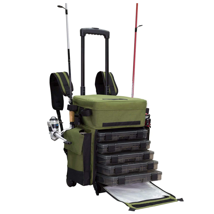 Wholesale Rolling Fishing Tackle Box Waterproof Fishing Tackle Bag