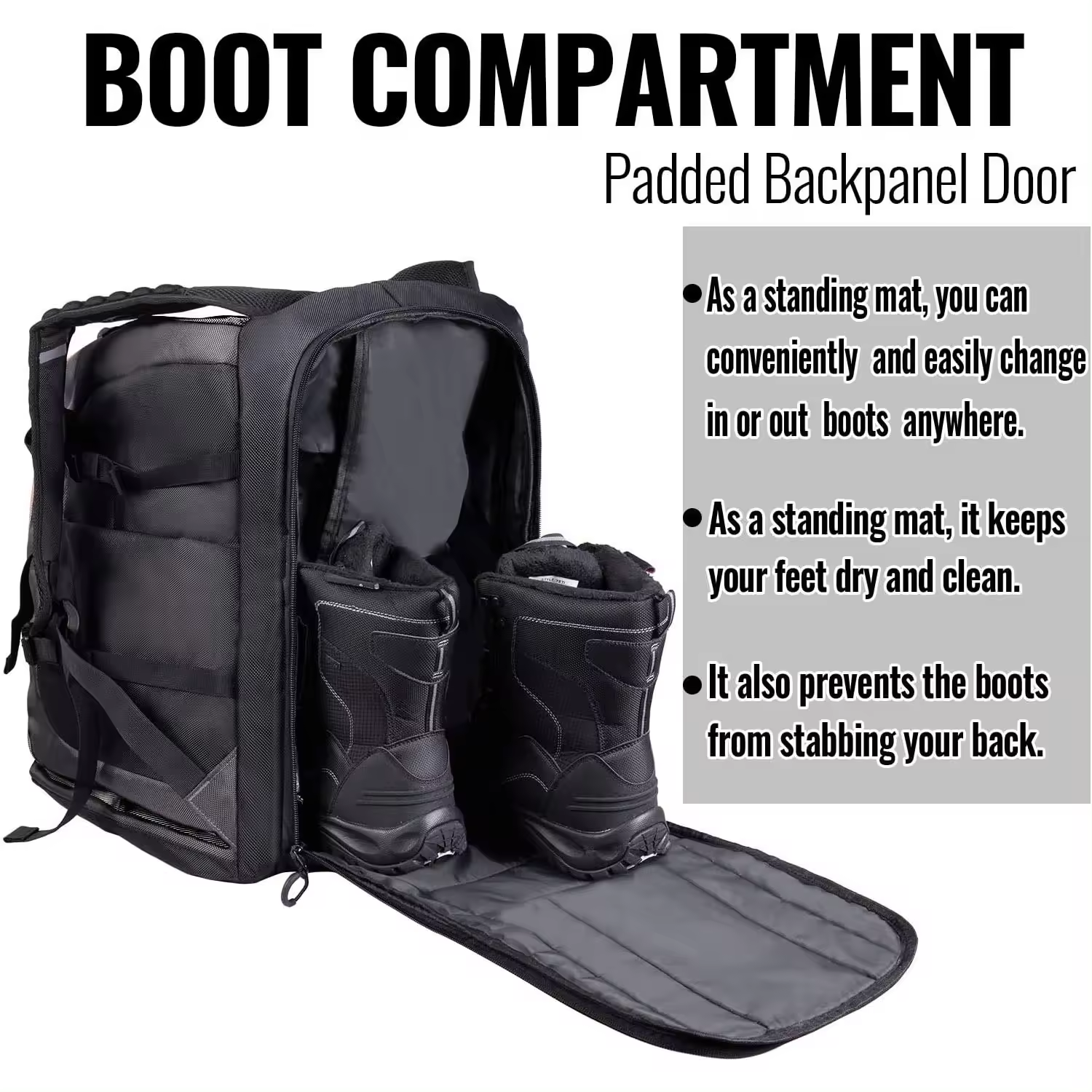 New Fashion Boot Bags Custom Logo 65L Waterproof Skiing Snowboarding Travel Luggage Backpack