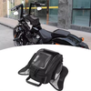 Multi-Functional Large Capacity Black 1680D Oxford Waterproof Motorcycle Tank Bag Moto Saddle Bag with Strap