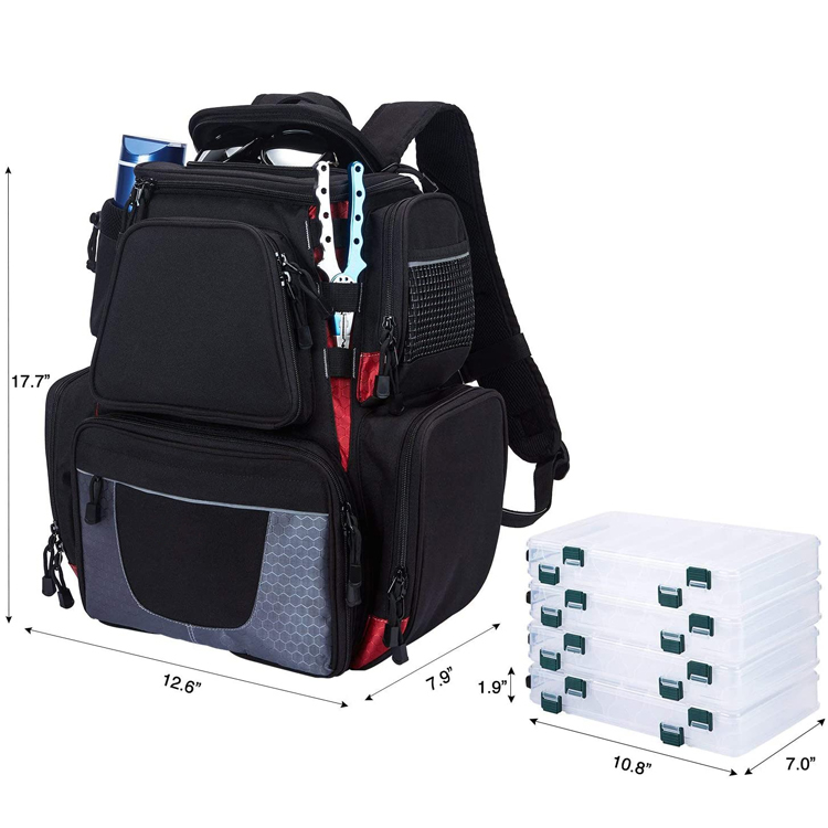 Multifunctional Outdoor Storage Bag Fish Organizer Fishing Bag Tackle