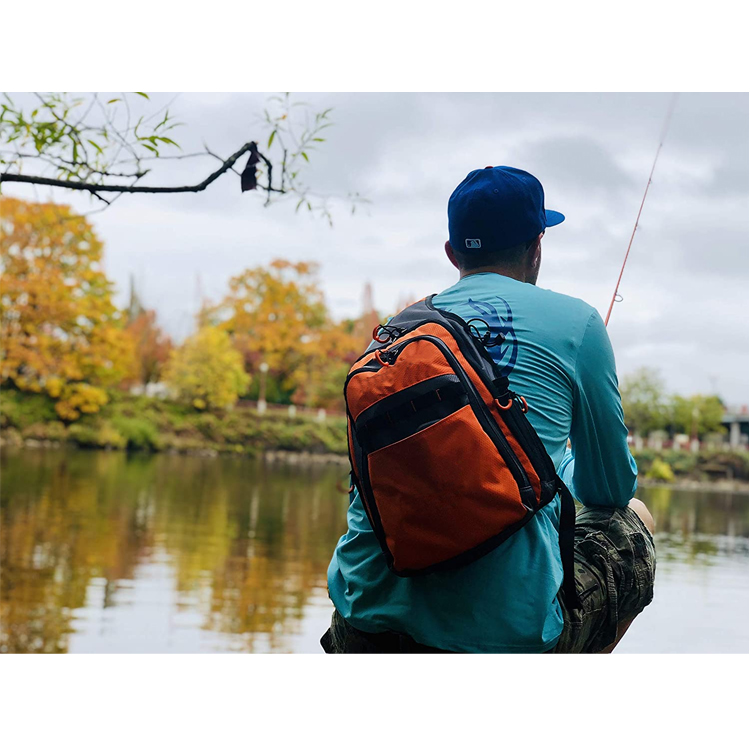 Customize Bag Fishing Tackle Bags With Rod Holder Waterproof Sling Fishing Bags