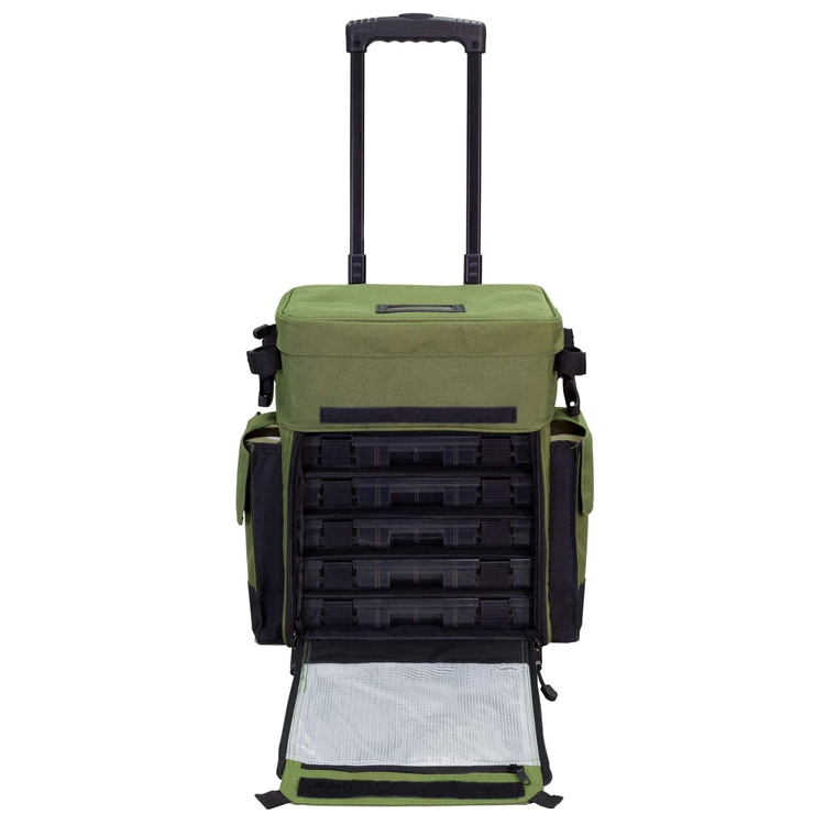 Wholesale Rolling Fishing Tackle Box Waterproof Fishing Tackle Bag