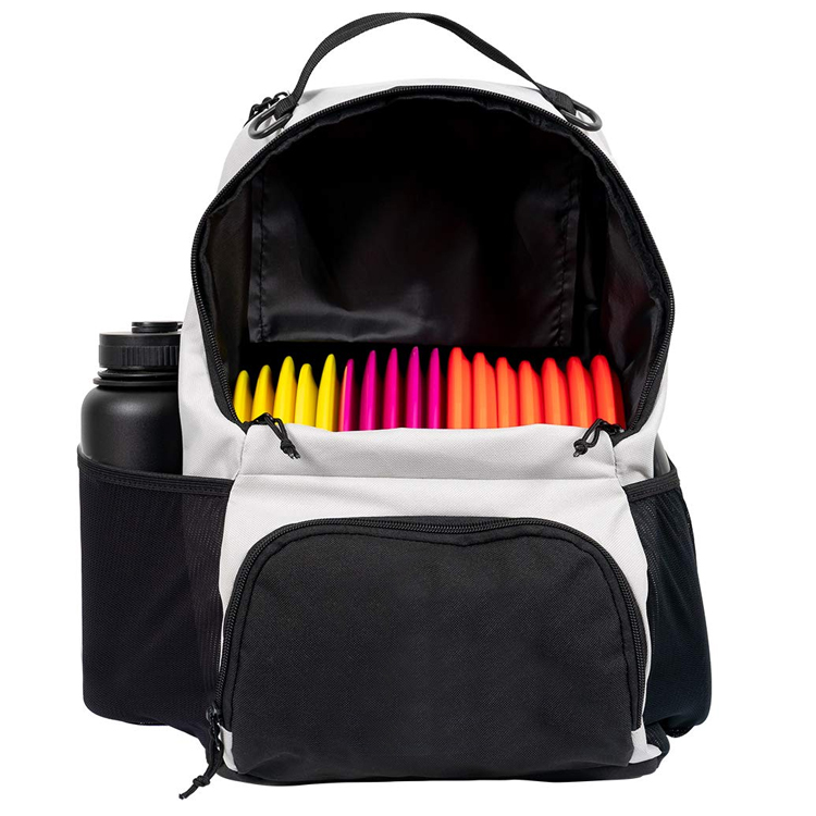 Lightweight Sport Water Bottle Frisbee Disc Backpack Holds 17 Discs Wholesale Large Nylon Custom Disc Golf Backpack Bag