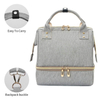 Double Deck Nappy Baby Mommy Women Lunch Bag Diaper Bag Cooler Backpack